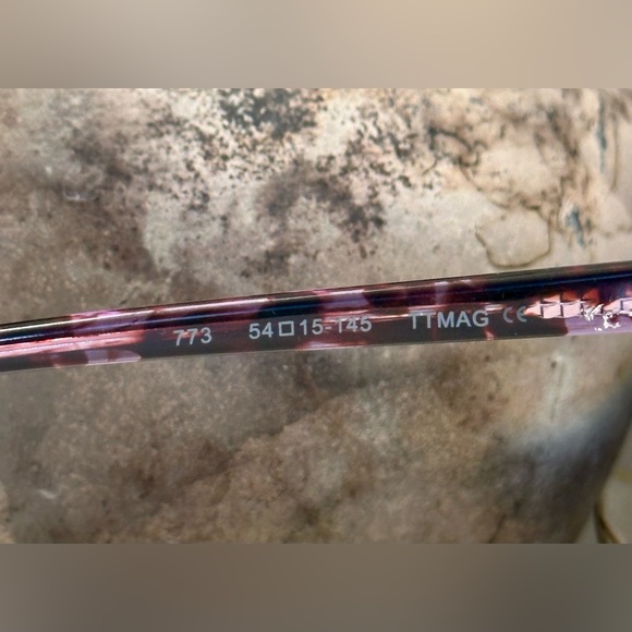 7 For All Mankind - Magenta Tortoiseshell-Patterned Rx Eyeglass Frames - EUC - Picture 14 of 17